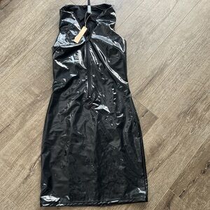 Skim stretch vinyl Dress